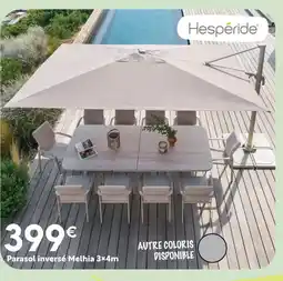 Maxi Bazar Hesperide parasol inversé melhia 3×4m offre
