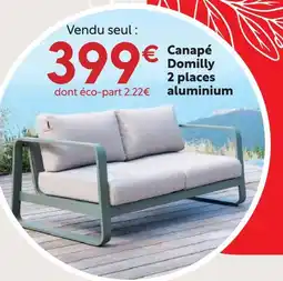 Maxi Bazar Canapé domilly 2 places aluminium offre
