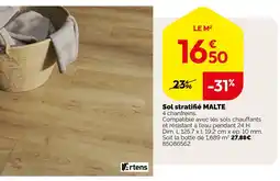 Weldom Artens sol stratifié malte offre