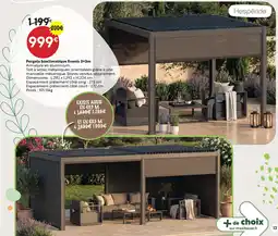Maxi Bazar Hespéride pergola bioclimatique evonis offre
