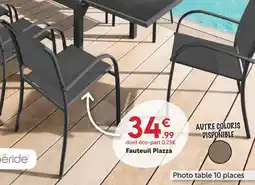 Maxi Bazar Hespéride fauteuil piazza offre