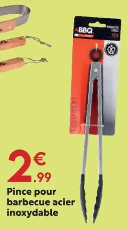Maxi Bazar Bbq pince pour barbecue acier inoxydable offre