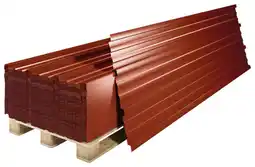 Brico Dépôt Plaque bacacier rouge acier 3x0,9 m(1) offre