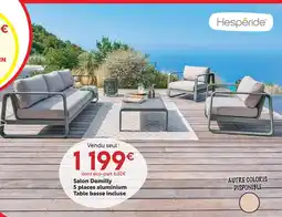 Maxi Bazar Hesperide salon domilly 5 places aluminium offre