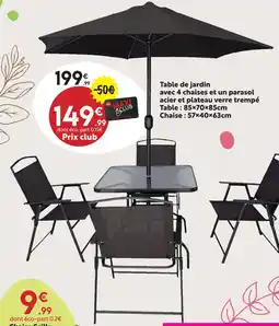 Maxi Bazar Table de jardin offre