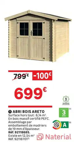 Leroy Merlin Abri bois areto offre