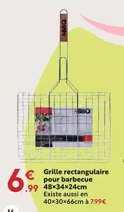 Maxi Bazar Bbq grille rectangulaire pour barbecue offre