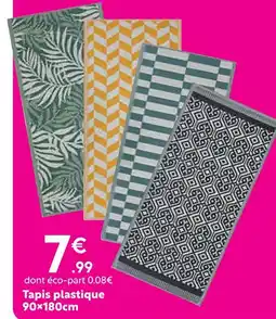 Maxi Bazar Tapis plastique 90x180cm offre
