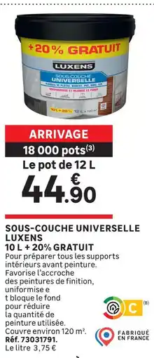 Leroy Merlin Luxens sous-couche universelle offre