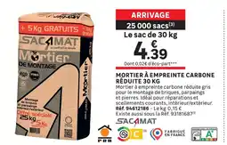 Leroy Merlin Sac4mat mortier de montage à empreinte carbone réduite offre