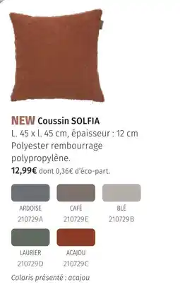 Maxi Bazar Coussin solfia ardoise offre