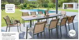 Maxi Bazar Évasion table extensible rectangulaire 6-10 places offre