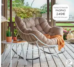 Maxi Bazar Fauteuil à bascule paopao offre
