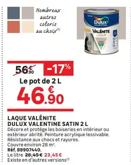 Leroy Merlin Dulux valentine laque valénite satin 2 l offre