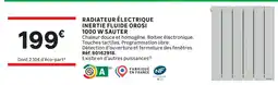 Leroy Merlin Sauter radiateur électrique inertie fluide orosi 1000 w offre