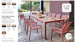 Maxi Bazar Évasion table extensible rectangulaire 8-10 places offre
