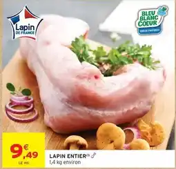 Intermarché Express Bleu blanc coeur - lapin entier offre