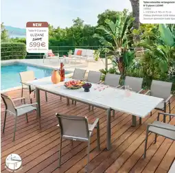 Maxi Bazar Luzane table extensible rectangulaire 8-12 places offre
