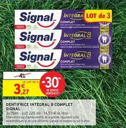 Intermarché Express Signal - dentifrice intégral 8 complet offre