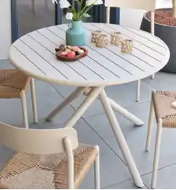 Maxi Bazar Table fixe ronde 4 places nébullia offre