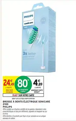 Intermarché Express Philips - brosse a dents electrique offre