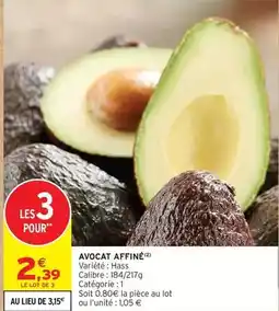 Intermarché Express Avocat affiné offre