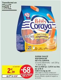 Intermarché Express Cora - surimi sauce mayonnaise offre