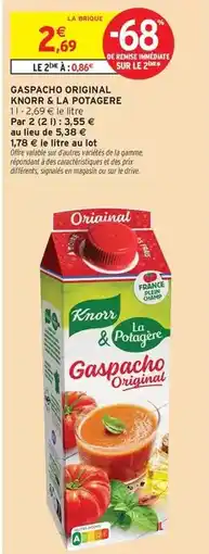 Intermarché Express Knorr - gaspacho original offre