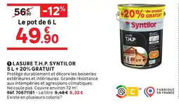 Leroy Merlin Syntilor lasure t.h.p offre