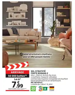 Leroy Merlin Sol stratifié forte rodana 2 offre