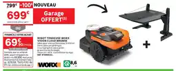 Leroy Merlin Worx robot tondeuse vision cloud wr365e offre