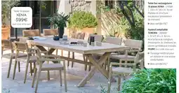 Maxi Bazar Table fixe rectangulaire 10 places offre