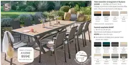 Maxi Bazar Axiome table extensible rectangulaire 6-10 places offre
