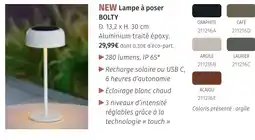 Maxi Bazar Bolty lampe à poser offre