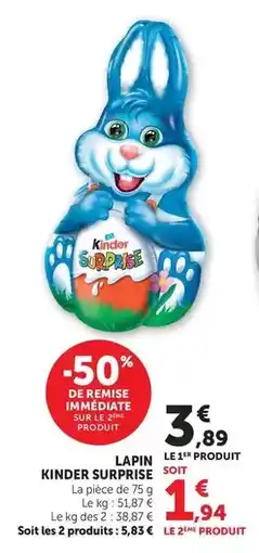 Bi1 Kinder - lapin offre
