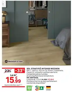 Leroy Merlin Sol stratifié intenso weenen offre