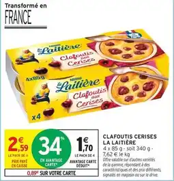 Intermarché Express La laitière - clafoutis cerises offre