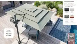 Maxi Bazar Melhia parasol multi-toiles offre