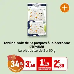 Coccinelle Supermarché Terrine noix de st jacques à la bretonne guyader offre