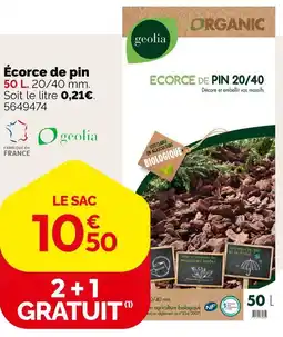 Weldom Geolia écorce de pin offre