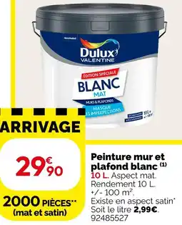 Weldom Dulux valentine blanc mat peinture mur et plafond offre