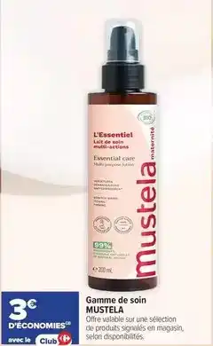 Carrefour Mustela - gamme de soin offre