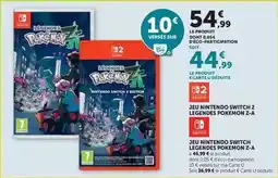 Hyper U Nintendo - jeu switch 2 legendes pokemon - 2 offre