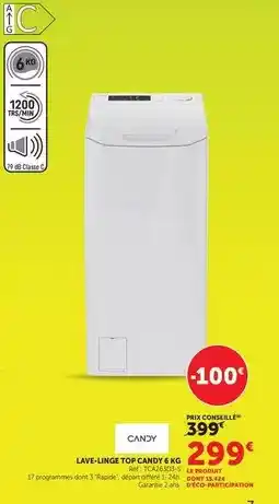 Hyper U Candy - lave-linge top gkq offre