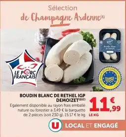 Hyper U U - boudin blanc de rethel igp offre