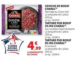 Hyper U Charal - cevche de boeuf offre