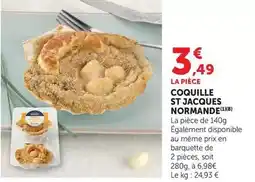 Hyper U Coquille st jacques normande offre