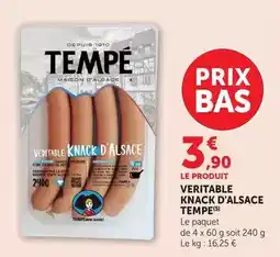 Hyper U Veritable - knack d'alsace offre