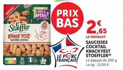 Hyper U Stoeffler - saucisses cocktail knack'fest offre