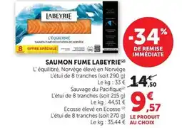 Hyper U Labeyrie - saumon fume offre